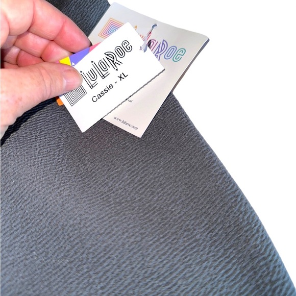 Lularoe XL two tone black & grey Cassie pencil skirt. From my personal stash! - Picture 6 of 8